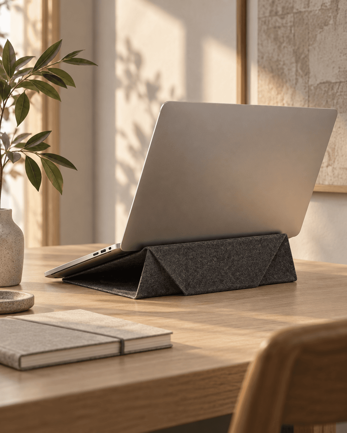 Folded Felt Laptop Stand
